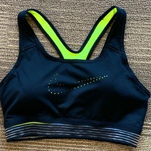 Nike Black/Neon Sports Bra